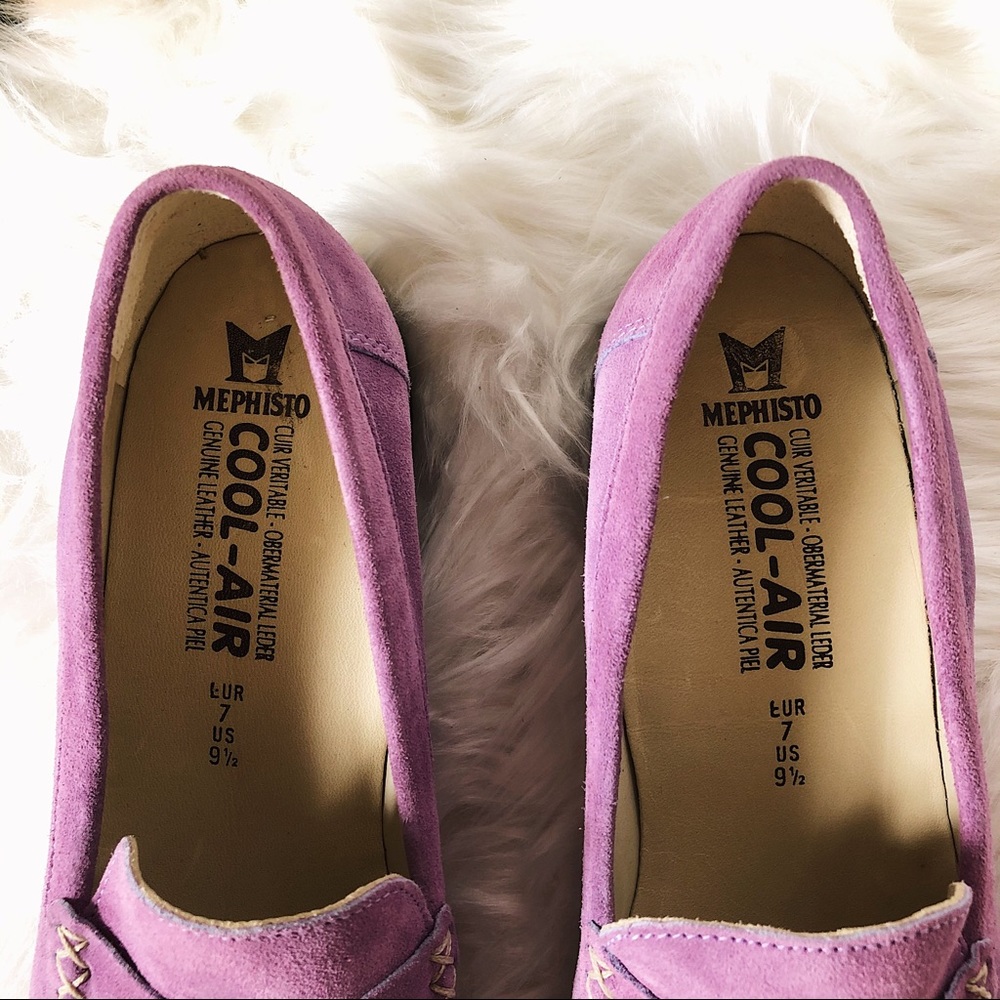 Mephisto Lavender Suede Loafers - Picture 7 of 8